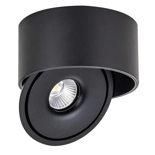 spot led cob 30w rotund rotativ negru 100lm w cct bridgelux