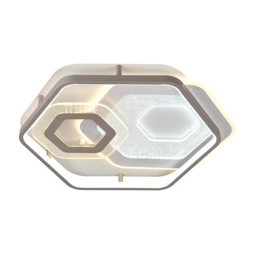 aplica led 84w 75lm w alb gri corp cct telecomanda