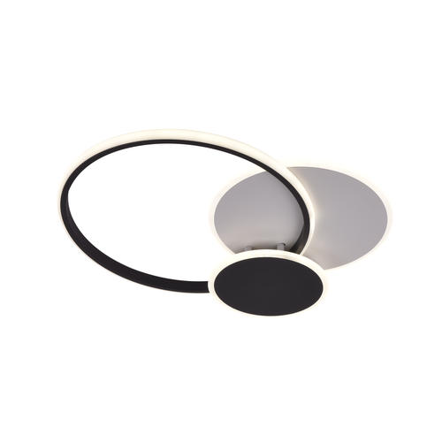 aplica led 78w 75lm w alb negru corp cct telecomanda