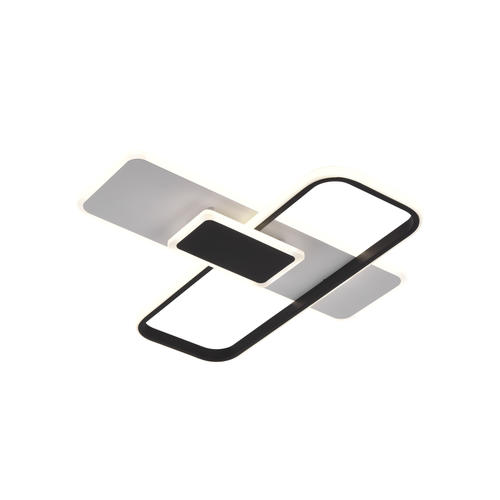 aplica led 68w 75lm w alb negru corp cct telecomanda