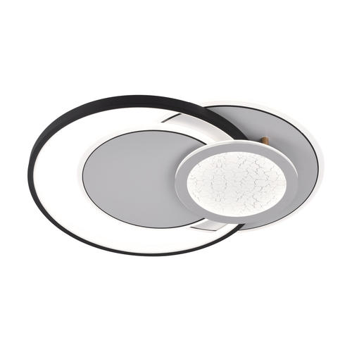 aplica led 84w 75lm w alb negru corp cct telecomanda