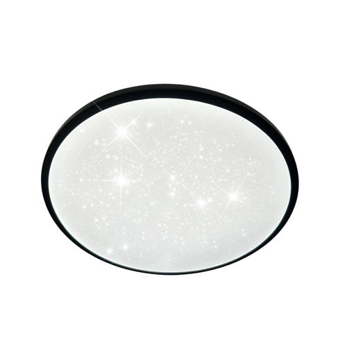 aplica led 24w 120lm w negru alb 3cct cu memorie telecomanda