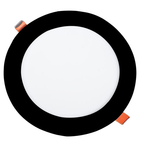 spot led slim incastrat rotund 6w 3cct negru