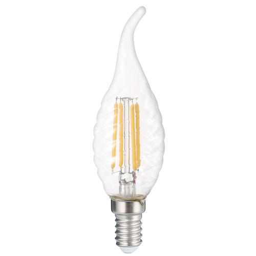 bec led lumanare varf c35 4w 400lm e14 2700k filament