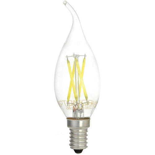 bec led lumanare c35 4w 400lm e14 2700k filament transparent dimabil