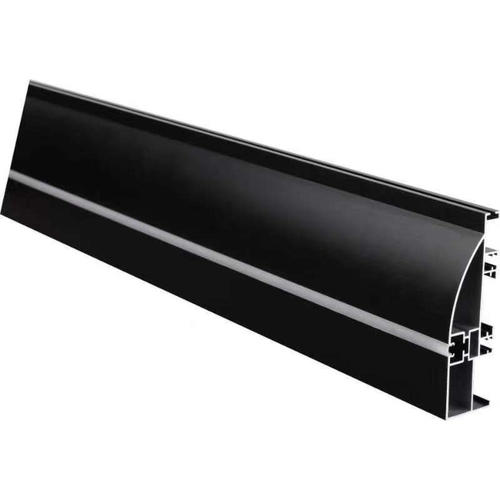 profil aluminiu banda led corp negru dispersor negru l 2m