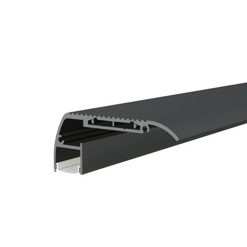 profil din aluminiu pentru banda led corp negru dispersor alb l 2m