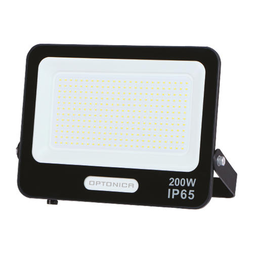 proiector led smd 200w negru 18000lm 120 ip65 6000k cablu 30cm