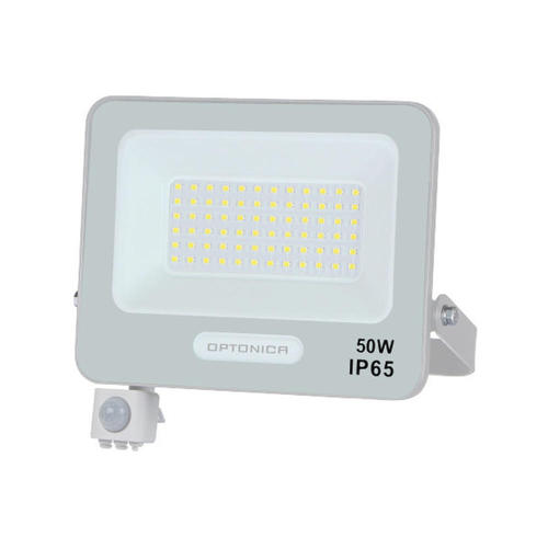 proiector led 50w cu senzor alb smd 4500lm 120 ip65 6000k cablu 15cm