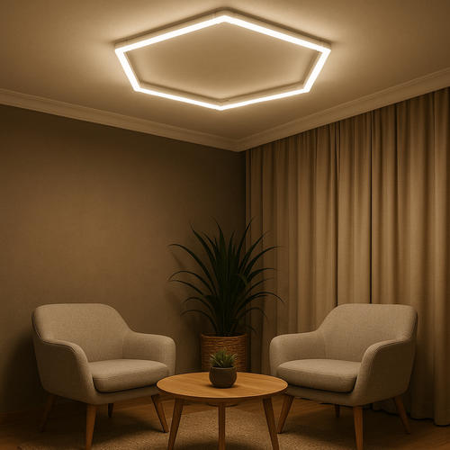 set de iluminat led hexagonal 1 hexagon 42w 120lm w 165 26dc5v cu accesorii 6000k