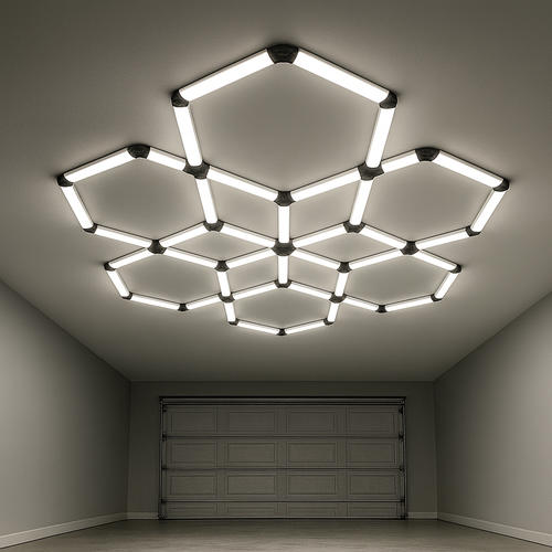 set de iluminat led hexagonal 294w 120lm w 165 26dc5v cu accesorii 6000k