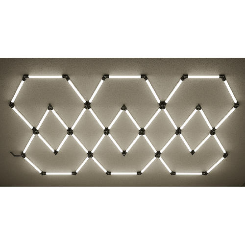 set de iluminat led hexagonal 428w 120lm w 165 26dc5v cu accesorii 6000k