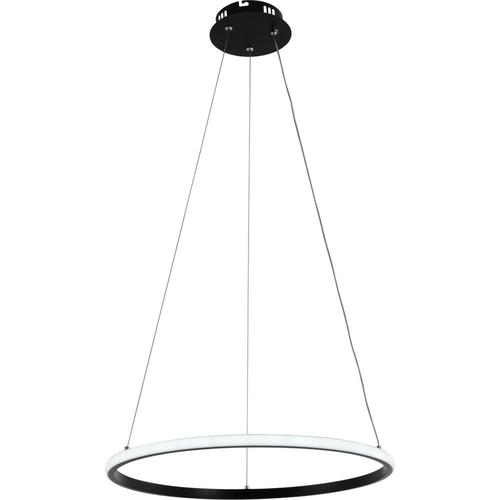 lustra led suspendata dimabila cu telecomanda 30w 2080lm negru