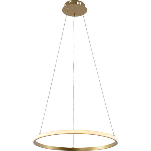 lustra led suspendata dimabila cu telecomanda 30w 2080lm auriu periat