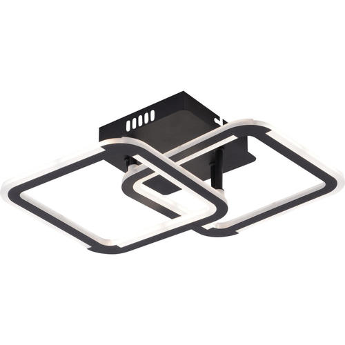 lustra led dimabila cu telecomanda 30w 2940lm negru