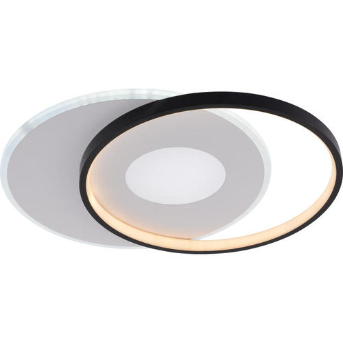 lustra led dimabila cu telecomanda 54w 4120lm alb negru