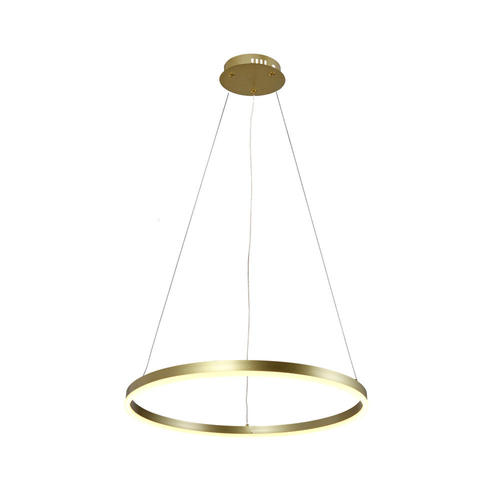 lustra led suspendata 22w 1760lm auriu satinat 3000k
