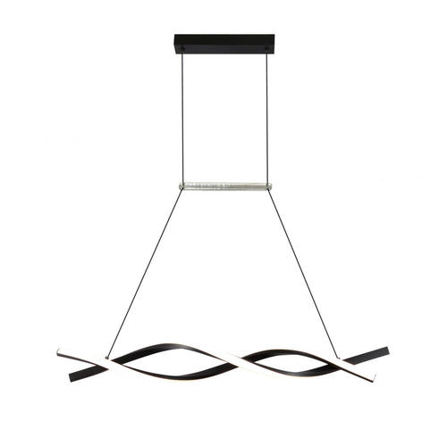 lustra led suspendata 28w 2240lm negru nisip 3000k