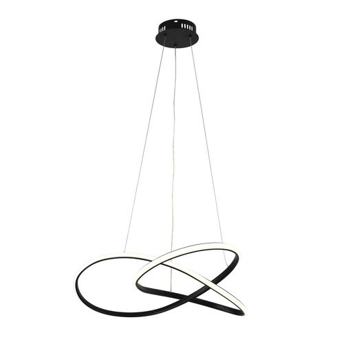 lustra led suspendata 30w 2400lm negru nisip 3000k