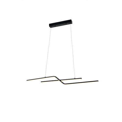 lustra led suspendata 13w 1040lm negru nisip 3000k