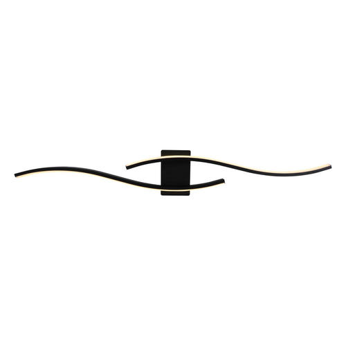 plafoniera led 21w 1680lm negru nisip 3000k