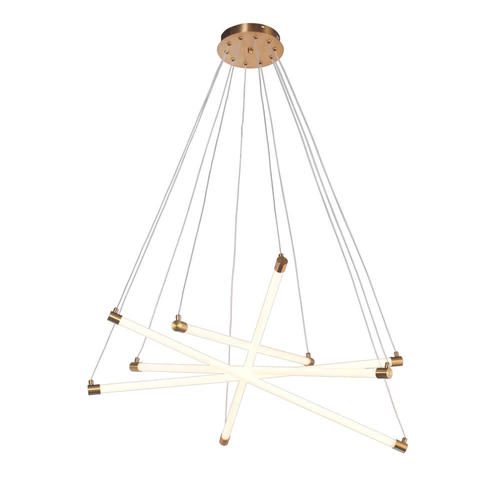 lustra led suspendata 35w 2800lm cupru 3000k