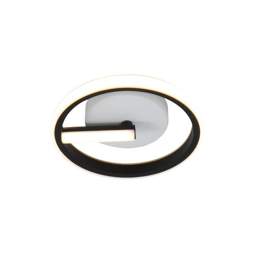 plafoniera led 7w 560lm negru 3000k