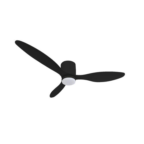 plafoniera led cu ventilator 18w 3cct 1440lm 100 240v negru telecomanda