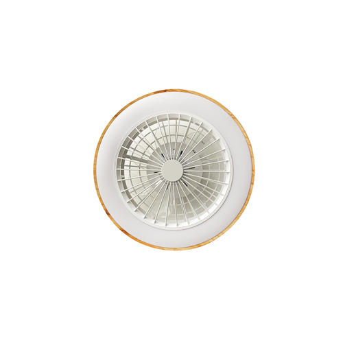 plafoniera led cu ventilator 36w 3cct 2880lm alb lemn telecomanda