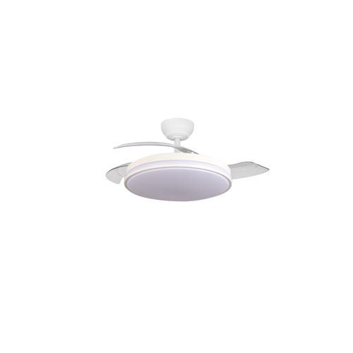 plafoniera led cu ventilator 30w 3cct 2400lm alb telecomanda