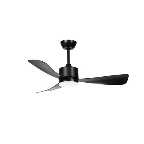 plafoniera led cu ventilator 18w 3cct 1440lm negru telecomanda