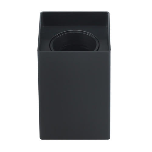 corp spot led patrat plastic gu10 negru ip20