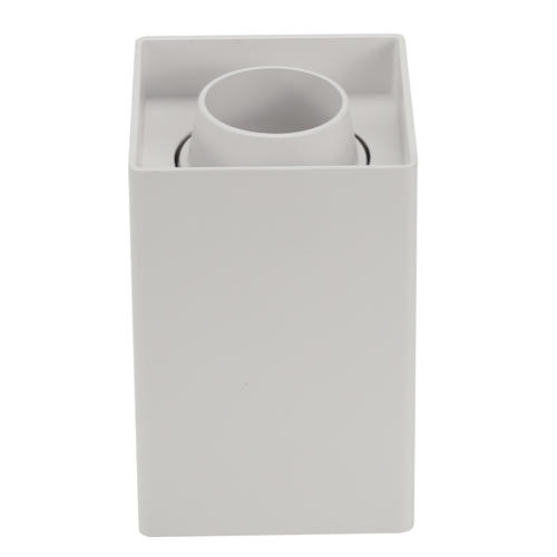 corp spot led patrat plastic gu10 alb ip20