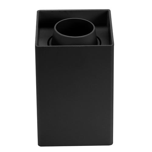 corp spot led patrat plastic gu10 negru ip20