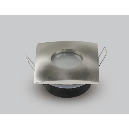 corp spot led patrat satin nickel gu10 negru ip65