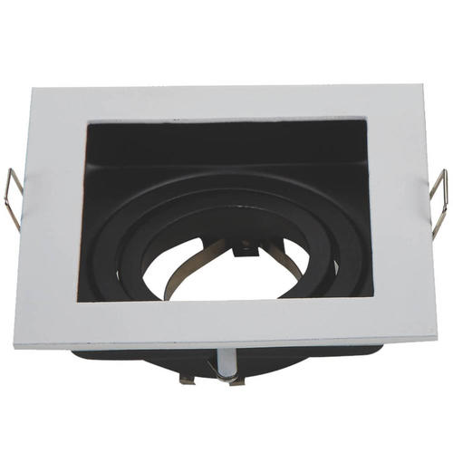 corp spot led patrat aluminiu alb negru gu10 ip20