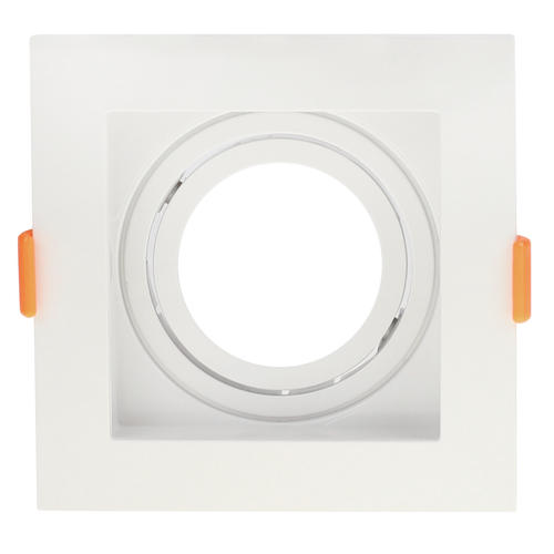 corp spot led plastic patrat alb gu10 ip20