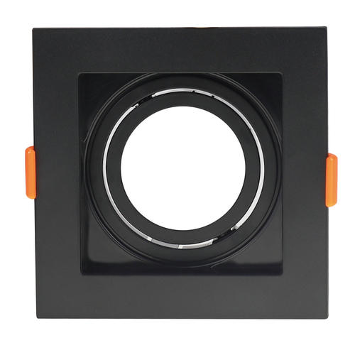 corp spot led plastic patrat negru gu10 ip20