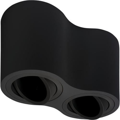 corp de iluminat spot led aluminiu negru gu10 ip20