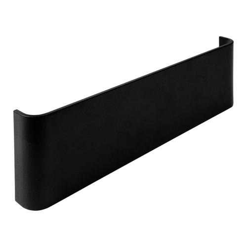 aplica led perete aluminiu negru ip20 12w 3000k
