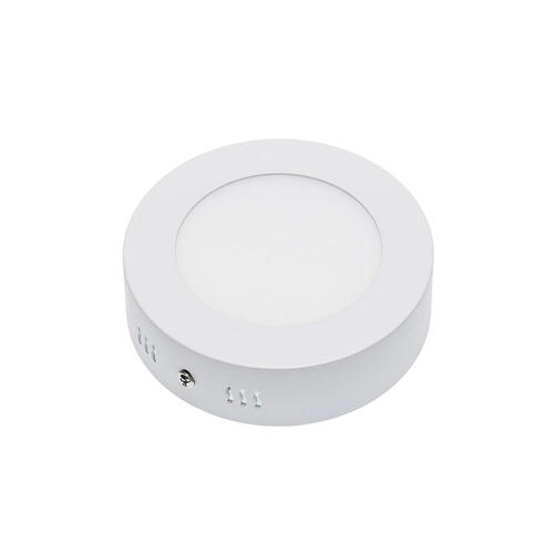 led surface panel round 6w alb cald