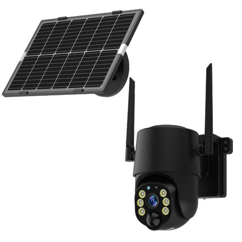 4mw camera ip wifi solara cu baterie negru slot sd