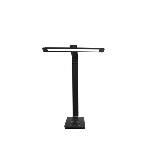 lampa de birou cu incarcare fara fir cct neagra 7w 380lm