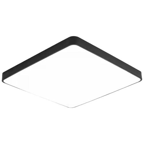plafoniera led patrata 64w 4800lm 4500k negru