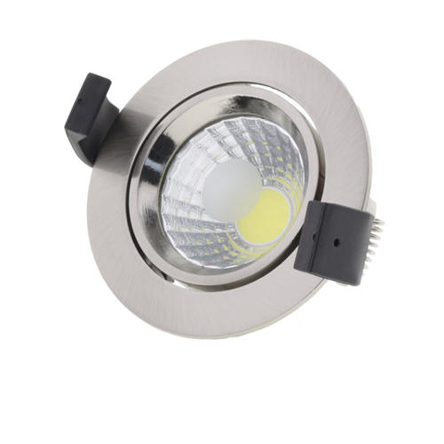 spot led 8w rotund cob orientabil 6000k inox