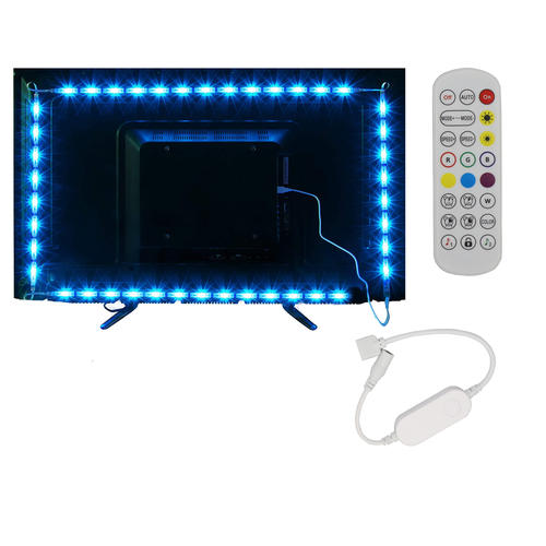kit tv banda led set wifi controller telecomanda dc5v 5050 2835 rgb ww 60 smd ip20