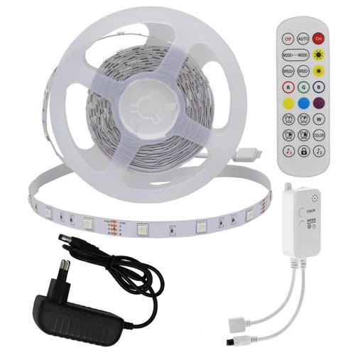 kit banda led bluetooth music telecomanda dc12v 5050 30 led rgb ip20