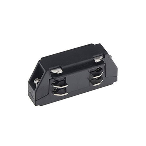 mini conector liniar cu 4 contacte negru