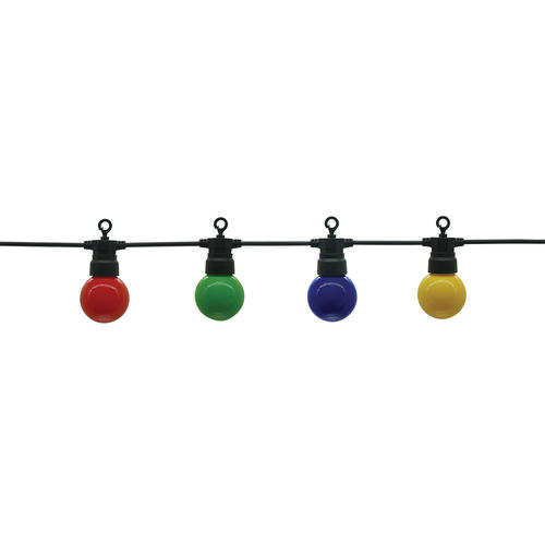 ghirlanda pentru exterior negru becuri colorate 20buc g45 ip65 13m