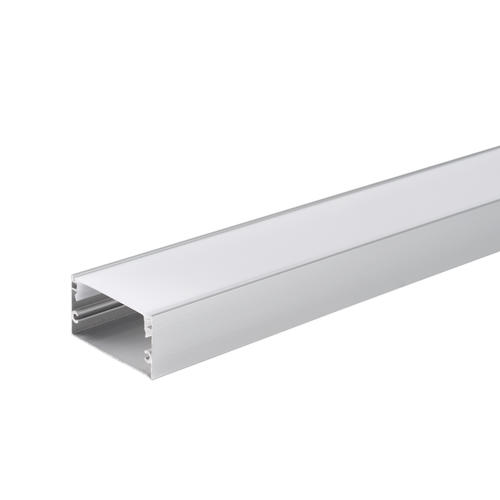 profil aluminiu banda led corp argintiu dispersor alb l 2m 40x20mm